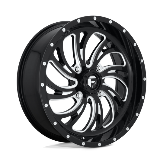 D6412470A544 - Fuel Off-Road D641 Kompressor 24X7 4X156 13mm Gloss Black Milled - Fuel Off-Road Wheels Canada