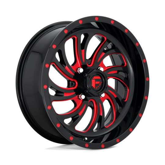 D6421870A544 - Fuel Off-Road D642 Kompressor 18X7 4X156 13mm Gloss Black Red Tinted Clear - Fuel Off-Road Wheels Canada