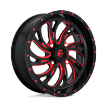 Load image into Gallery viewer, D6422070A644 - Fuel Off-Road D642 Kompressor 20X7 4X137 13mm Gloss Black Red Tinted Clear - Fuel Off-Road Wheels Canada