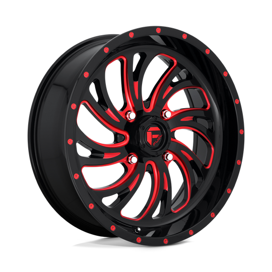 D6422070A644 - Fuel Off-Road D642 Kompressor 20X7 4X137 13mm Gloss Black Red Tinted Clear - Fuel Off-Road Wheels Canada