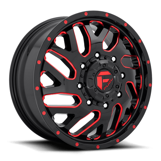 D656208293 - Fuel Off-Road D656 Triton 20X8.25 8X210 105mm Gloss Black Red Tinted Clear - Fuel Off-Road Wheels Canada