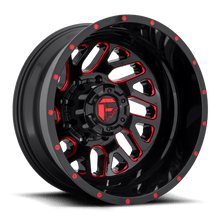 Charger l'image dans la galerie, D65620829335 - Fuel Off-Road D656 Triton 20X8.25 8X210 -221 mm Gloss Black Red Tinted Clear - Fuel Off-Road Wheels Canada