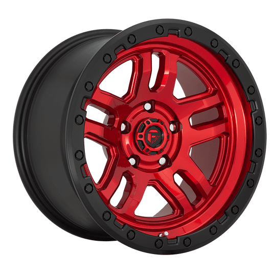 D73220908450 - Fuel Off-Road D732 Ammo 20X9 6X114.3 ET 1mm Candy Red with Black Bead Ring - Fuel Off-Road Wheels Canada