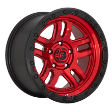 Load image into Gallery viewer, D73217908450 - Fuel Off-Road D732 Ammo 17X9 6X114.3 ET 1mm Candy Red with Black Bead Ring - Fuel Off-Road Wheels Canada