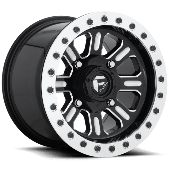 D9101500A564 - Fuel Off-Road D910 Hardline Beadlock 15X10 4X156 25mm Gloss Black Milled - Fuel Off-Road Wheels Canada