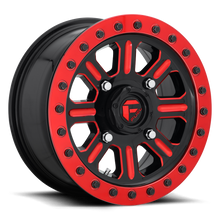 Charger l'image dans la galerie, D9111500A564 - Fuel Off-Road D911 Hardline Beadlock 15X10 4X156 25mm Gloss Black Red Tinted Clear - Fuel Off-Road Wheels Canada