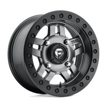 Load image into Gallery viewer, D9181570A543 - Fuel Off-Road D918 Anza Beadlock 15X7 4X156 13mm Matte Gun Metal - Fuel Off-Road Wheels Canada