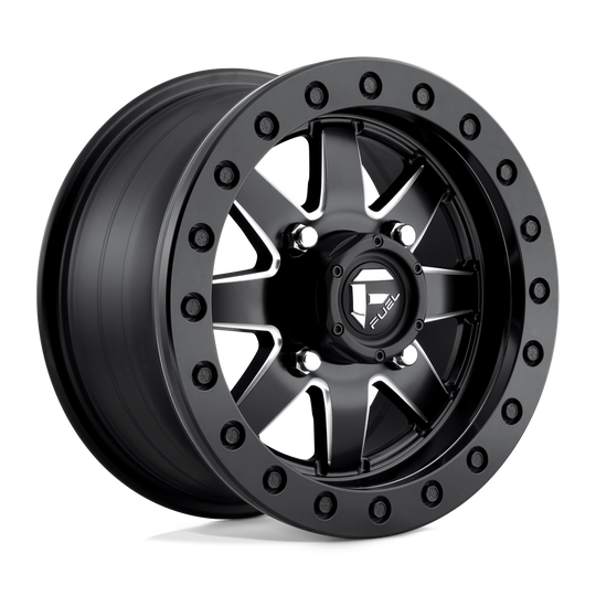 D9381870A655 - Fuel Off-Road D938 Maverick Beadlock 18X7 4X137 38mm Matte Black Milled - Fuel Off-Road Wheels Canada
