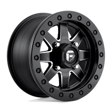 Load image into Gallery viewer, D9381470A554 - Fuel Off-Road D938 Maverick Beadlock 14X7 4X156 38mm Matte Black Milled - Fuel Off-Road Wheels Canada