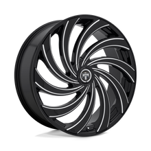 Load image into Gallery viewer, S239249052+25 - DUB S239 Delish 24X9 5X114.3 5X120 25mm Gloss Black Milled - DUB Wheels Canada