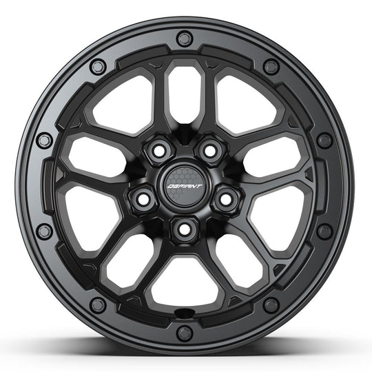 DF01-17080-5127-12B1 - Defiant DF01 17X8 5X127 ET12mm Satin Black - Defiant Wheels Canada
