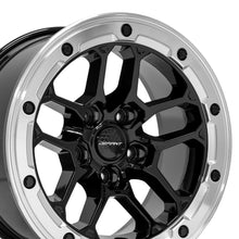 Load image into Gallery viewer, DF01-17080-5127-12MB - Defiant DF01 17X8 5X127 ET12mm Gloss Black with Milled Ring - Defiant Wheels Canada