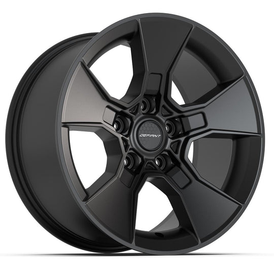 DF02-17085-5127-12B1 - Defiant DF02 17X8.5 5X127 ET12mm Satin Black - Defiant Wheels Canada