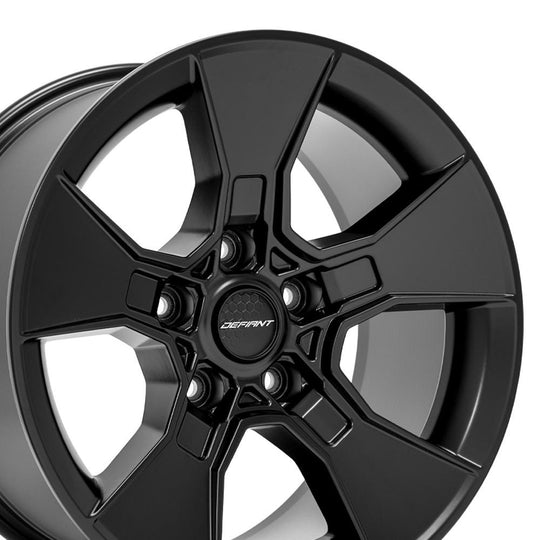 DF02-17085-5127-12B1 - Defiant DF02 17X8.5 5X127 ET12mm Satin Black - Defiant Wheels Canada