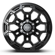 Load image into Gallery viewer, DF03-18090-6550-12B - Defiant DF03 18X9 6X139.7 ET-12mm Gloss Black - Defiant Wheels Canada
