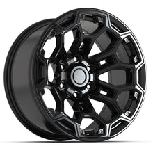 Load image into Gallery viewer, DF03-18090-6550-12B - Defiant DF03 18X9 6X139.7 ET-12mm Gloss Black - Defiant Wheels Canada