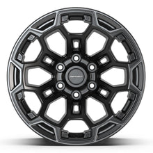 Charger l'image dans la galerie, DF03-18090-6550-12B1G1 - Defiant DF03 18X9 6X139.7 ET-12mm Satin Black with Satin Charcoal - Defiant Wheels Canada