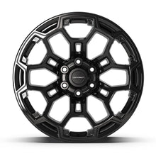 Load image into Gallery viewer, DF03-20090-6550-12B - Defiant DF03 20X9 6X139.7 ET-12mm Gloss Black - Defiant Wheels Canada