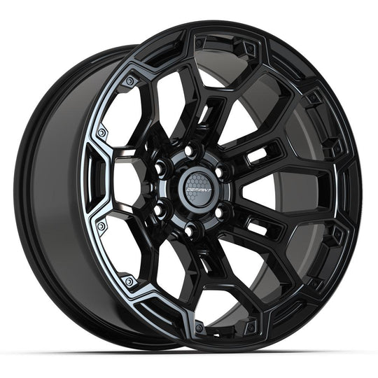 DF03-20090-6550-12B - Defiant DF03 20X9 6X139.7 ET-12mm Gloss Black - Defiant Wheels Canada