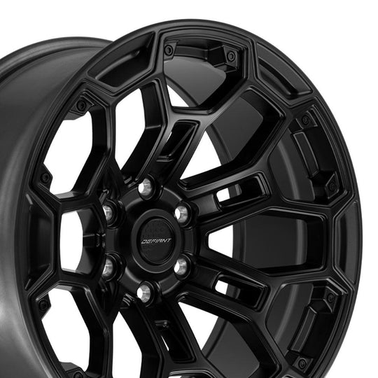 DF03-20090-6550-12B1G1 - Defiant DF03 20X9 6X139.7 ET-12mm Satin Black with Satin Charcoal - Defiant Wheels Canada