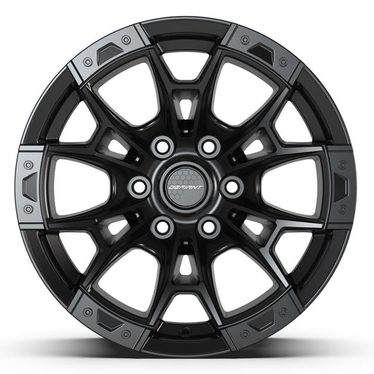 DF04-17090-6135-12B1 - Defiant DF04 17X9 6X135 ET12mm Satin Black - Defiant Wheels Canada