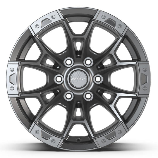 DF04-17090-6135-12G1 - Defiant DF04 17X9 6X135 ET12mm Dark Satin Charcoal - Defiant Wheels Canada
