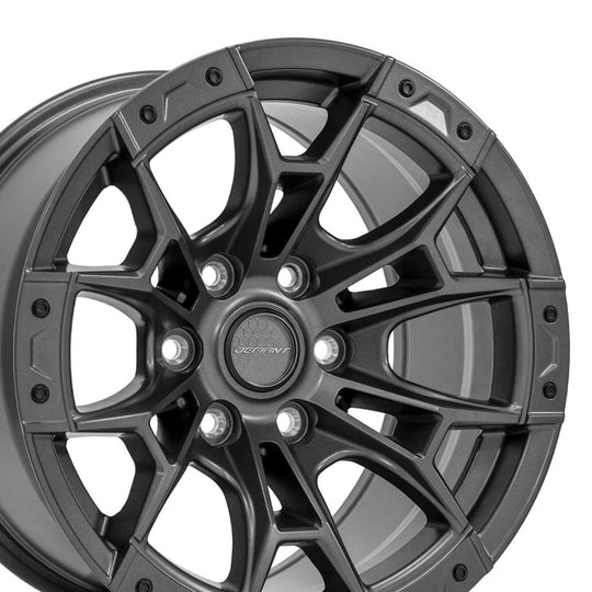 DF04-17090-6135-12G1 - Defiant DF04 17X9 6X135 ET12mm Dark Satin Charcoal - Defiant Wheels Canada