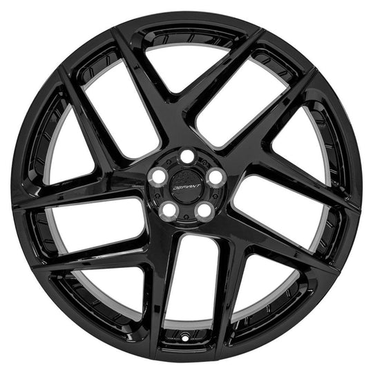 DF05-22100-5120-37B - Defiant DF05 22X10 5X120 ET37mm Gloss Black - Defiant Wheels Canada