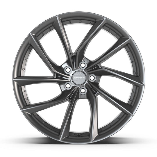 DF06-20100-5120-35G1 - Defiant DF06 20X10 5X120 ET35mm Dark Satin Charcoal - Defiant Wheels Canada