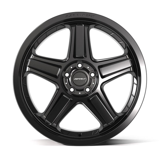 DF07-20095-5115-15B1 - Defiant DF07 20X9.5 5X115 ET15mm Satin Black - Defiant Wheels Canada