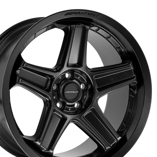 DF07-20105-5115-26B1 - Defiant DF07 20X10.5 5X115 ET26mm Satin Black - Defiant Wheels Canada