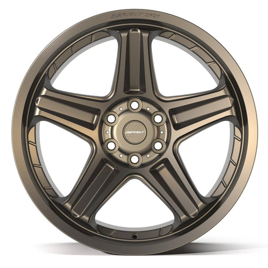 DF07-22100-6550-12BR - Defiant DF07 22X10 6X139.7 ET-12mm Bronze - Defiant Wheels Canada