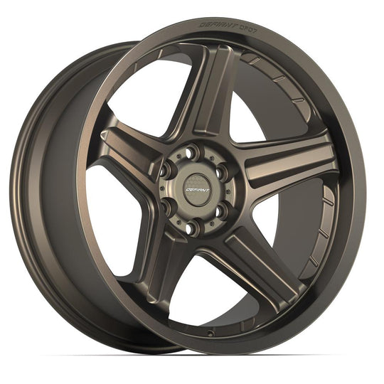 DF07-22100-6550-12BR - Defiant DF07 22X10 6X139.7 ET-12mm Bronze - Defiant Wheels Canada