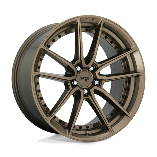 M2222005F8+40 - Niche M222 DFS 20X10.5 5X112  40mm Matte Bronze - Niche Wheels Canada