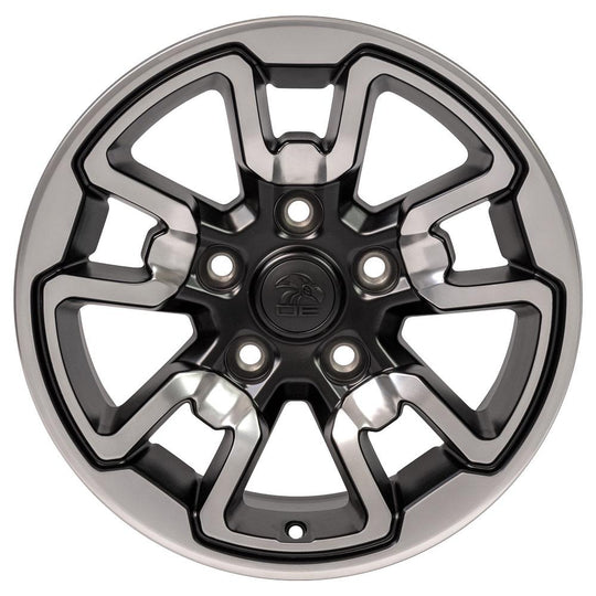 DG55-17080-5550-18PB1 - OE Wheels Replica DG55 17X8 5X139.7 ET18mm Polished with Painted Inlay - OE Wheels Wheels Canada