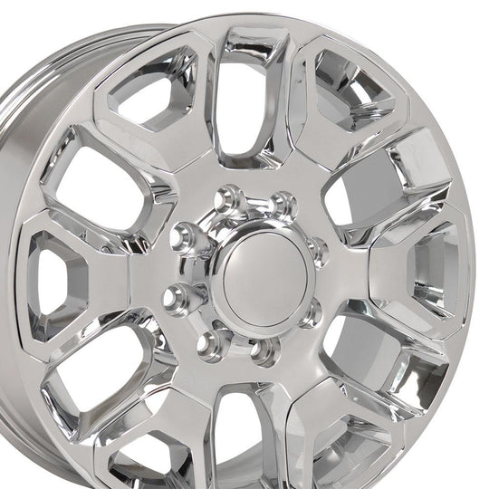 DG66-20080-8165-54C-ic - OE Wheels Replica DG66 20X8 8X165.1 ET54.65mm Chrome with Chrome Insert - OE Wheels Wheels Canada