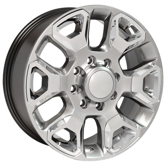 DG66-20080-8165-54HS-ic - OE Wheels Replica DG66 20X8 8X165.1 ET54.65mm Hyper Silver with Chrome - OE Wheels Wheels Canada