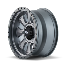 Charger l'image dans la galerie, 9300-57100MGN - Dirty Life Ironman 15X7 4X110 /  ET 13mm Matte Gunmetal with Black Beadlock - Dirty Life Wheels Canada