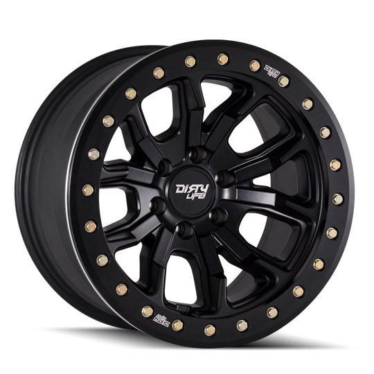 9303-7985MB12 - Dirty Life DT-1 17X9 5X139.7 /  ET -12mm Matte Black - Dirty Life Wheels Canada