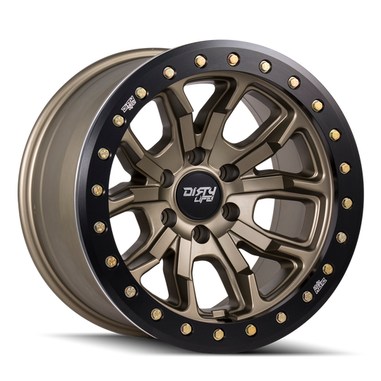 9303-7973MGD38 - Dirty Life DT-1 17X9 5X127 /  ET -38mm Satin Bronze - Dirty Life Wheels Canada