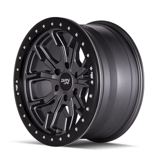 9304-7973MGT38 - Dirty Life DT-2 17X9 5X127 /  ET -38mm Satin Gunmetal - Dirty Life Wheels Canada