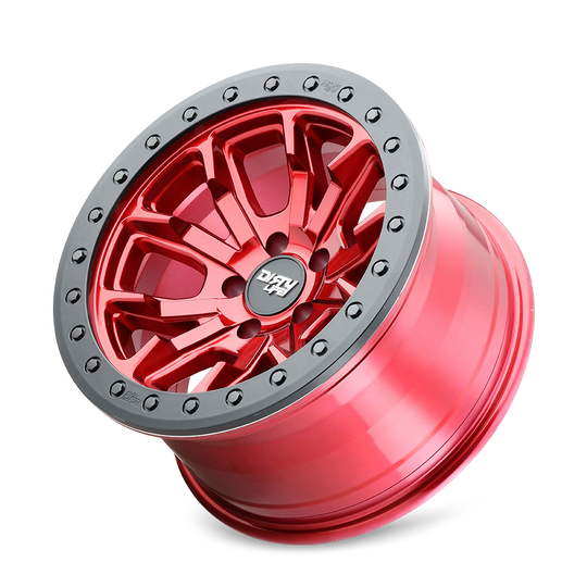 9303-7981R12 - Dirty Life DT-1 17X9 8X165 /  ET -12mm Gloss Crimson Candy Red - Dirty Life Wheels Canada