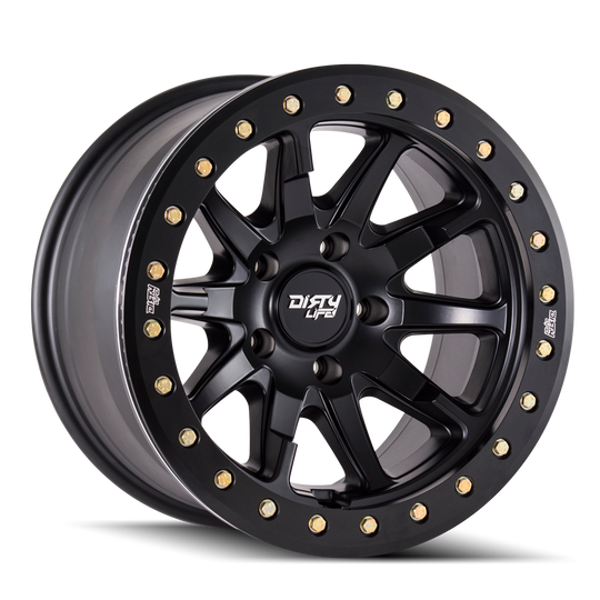 9304-7981MB - Dirty Life DT-2 17X9 8X165.1 /  ET -12mm Satin Black - Dirty Life Wheels Canada