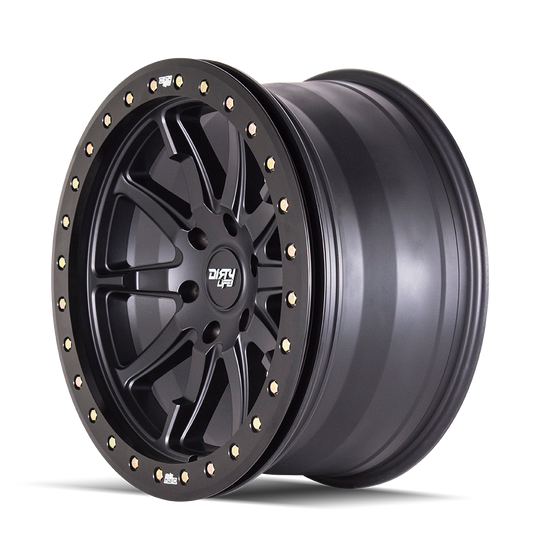 9304-7973MB38 - Dirty Life DT-2 17X9 5X127 /  ET -38mm Satin Black - Dirty Life Wheels Canada