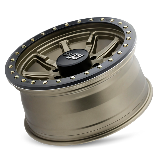 9304-7973MGD12 - Dirty Life DT-2 17X9 5X127 /  ET -12mm Satin Gold - Dirty Life Wheels Canada
