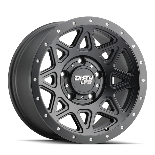 9305-7973MB - Dirty Life Theory 17X9 5X127 /  ET -12mm Satin Black - Dirty Life Wheels Canada