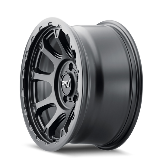 9307-7883MB - Dirty Life Drifter 17X8.5 6X139.7 /  ET -6mm Satin Black - Dirty Life Wheels Canada