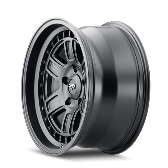 9308-7873MB - Dirty Life Cage 17X8.5 5X127 /  ET -6mm Matte Black - Dirty Life Wheels Canada