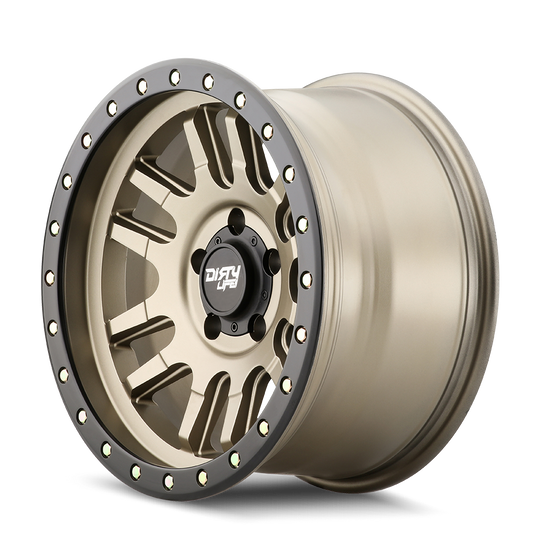 9309-7973MGD38 - Dirty Life Canyon Pro 17X9 5X127 /  ET -38mm Satin Gold - Dirty Life Wheels Canada