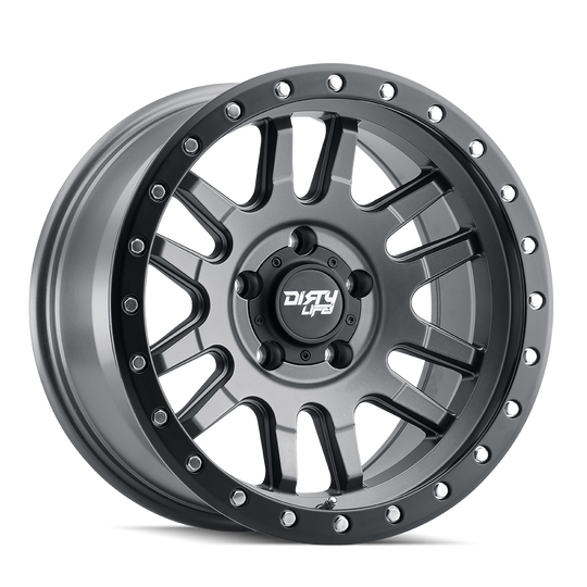 9309-7973MGT38 - Dirty Life Canyon Pro 17X9 5X127 /  ET -38mm Satin Graphite - Dirty Life Wheels Canada